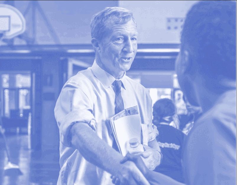 Tom Steyer Even has Impeachment Banners appear on Skype